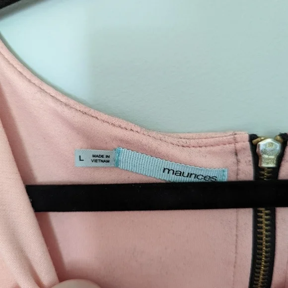 Maurices║Pink Dress with Zipper Back║Size L - Picture 3 of 4